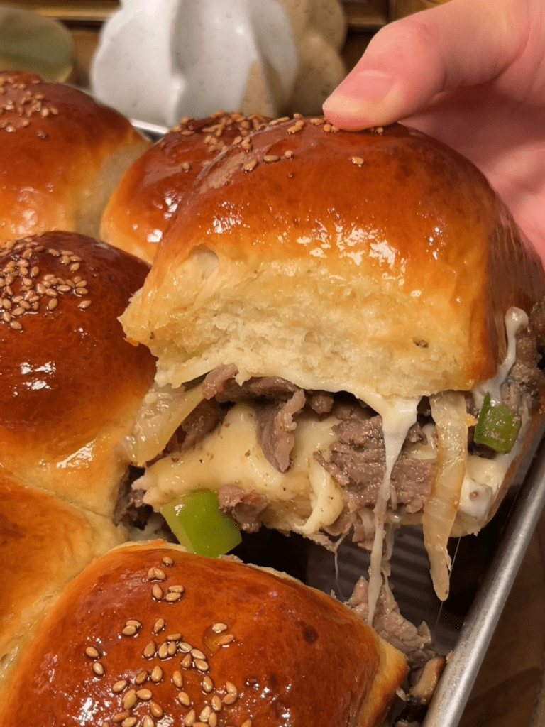 Philly Cheesesteak Sliders