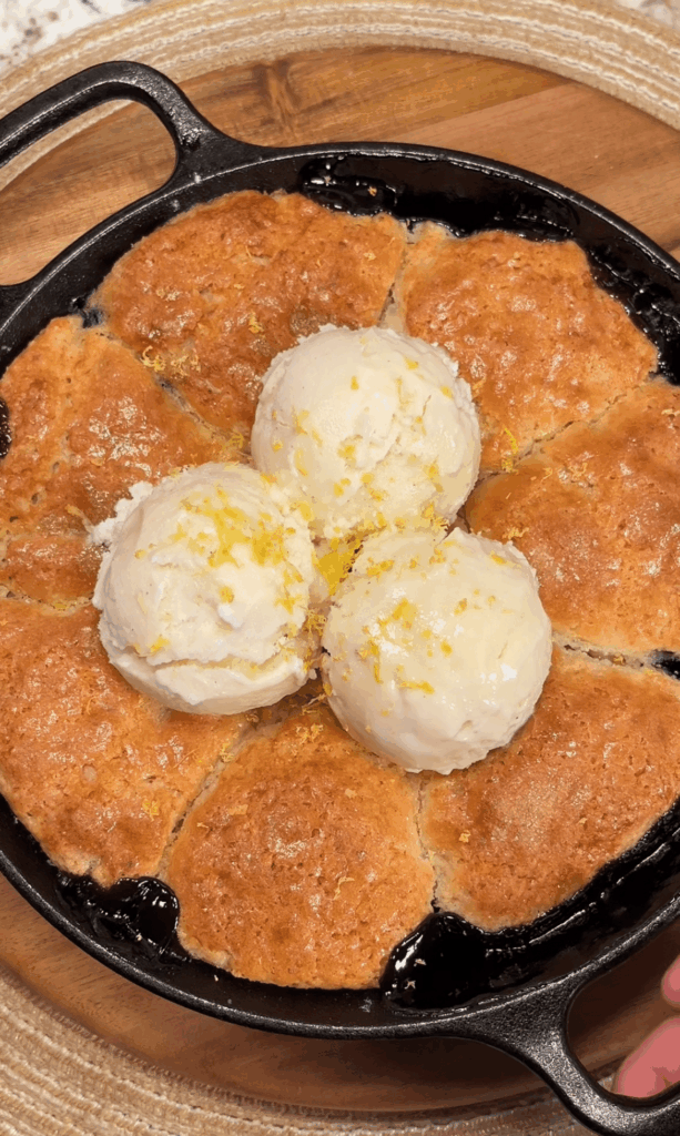 Lemon Blueberry Cobbler