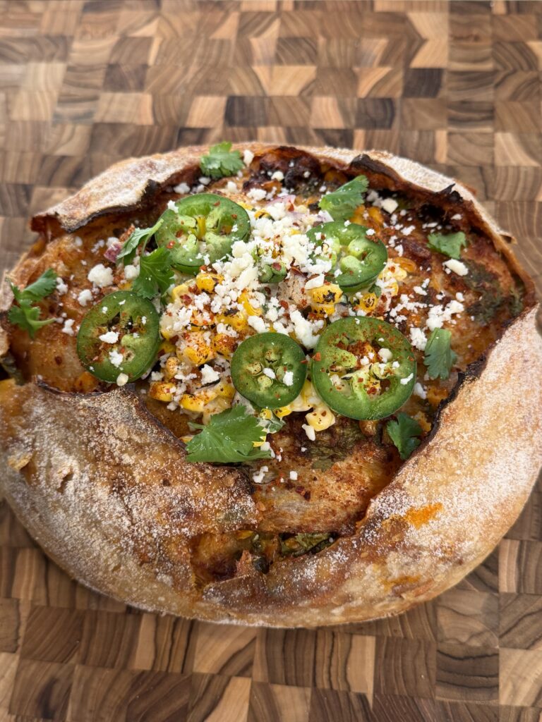 Elote Sourdough (Mexican Street Corn Sourdough)