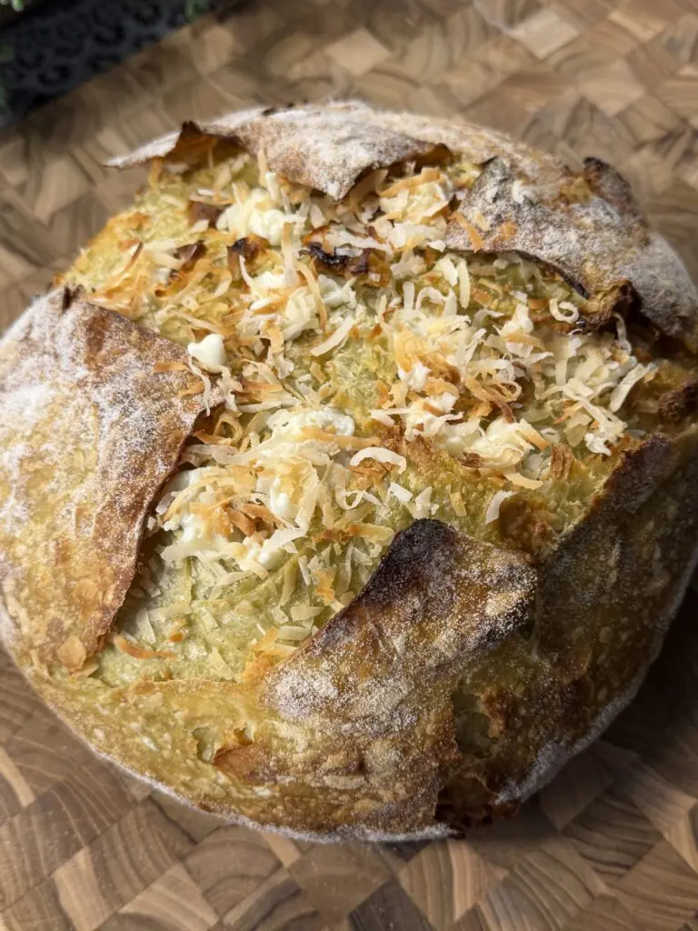 Pandan Coconut Sourdough