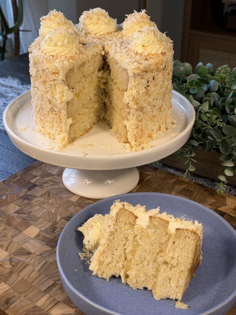 Tropical Coconut Pineapple Cake