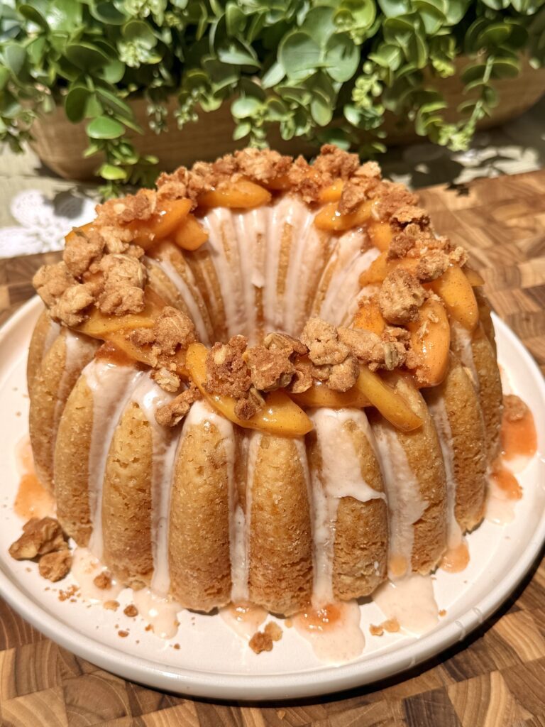 Peach Cobbler Pound Cake