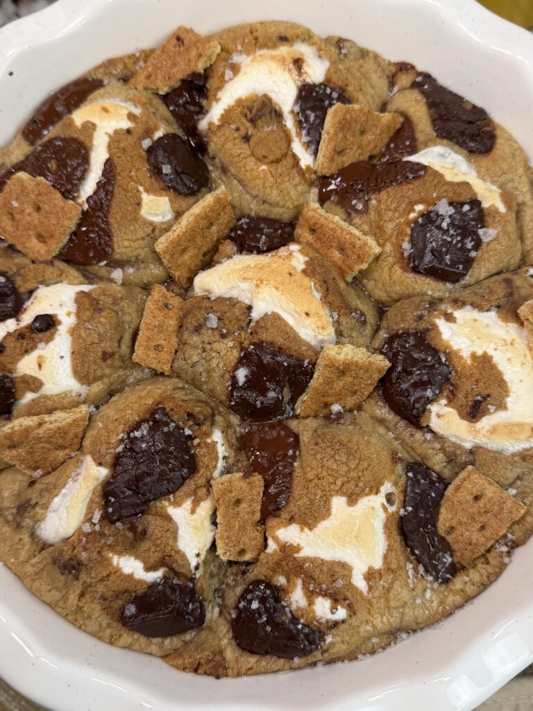 Scoopable Brown Butter S’mores Chocolate Chip Cookie