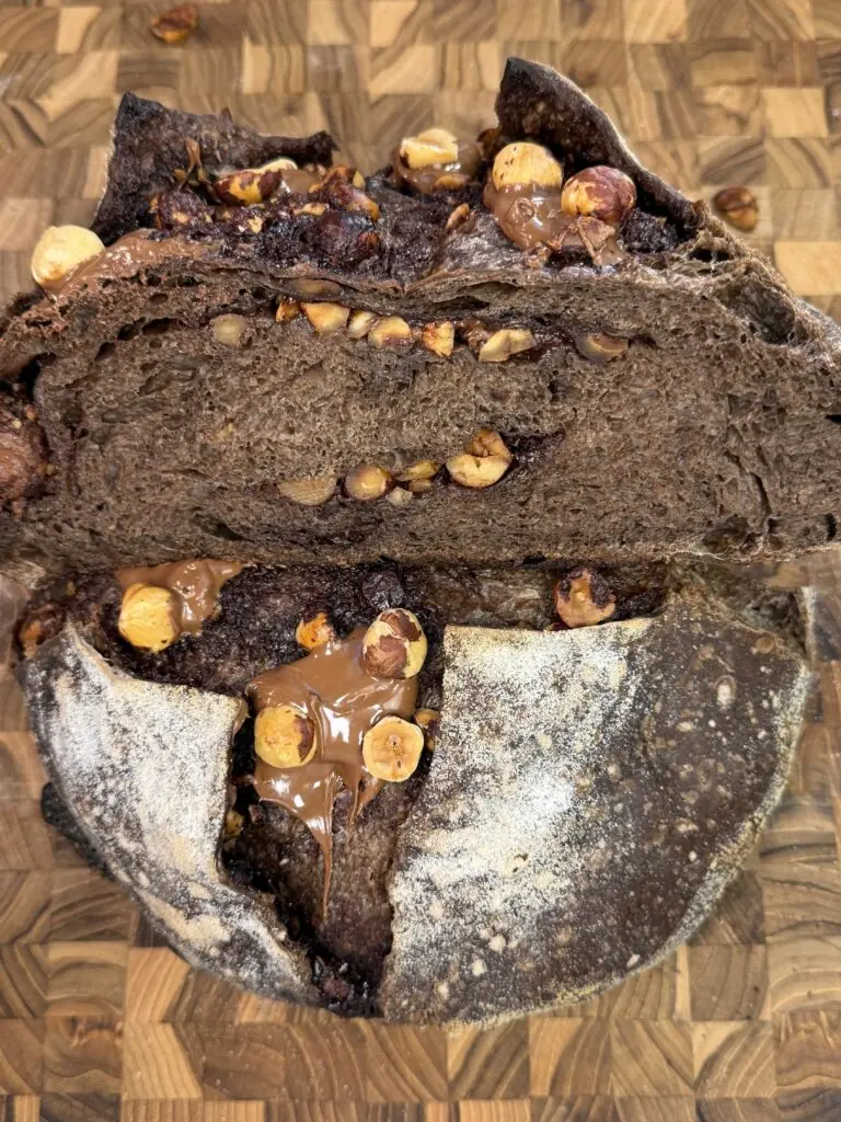 Chocolate Ferrero Rocher Sourdough