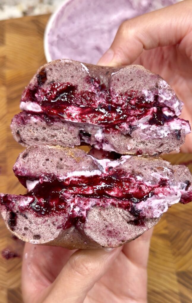 Sourdough Blueberry Bagels