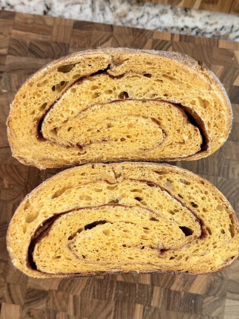 Pumpkin Cinnamon Swirl Sourdough