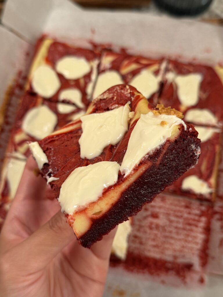 Red Velvet Brownie Cheesecake Swirl