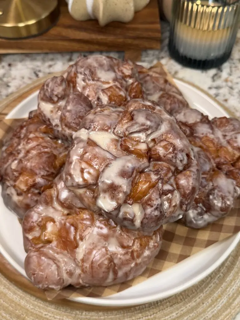Apple Fritters with Apple Cider Glaze