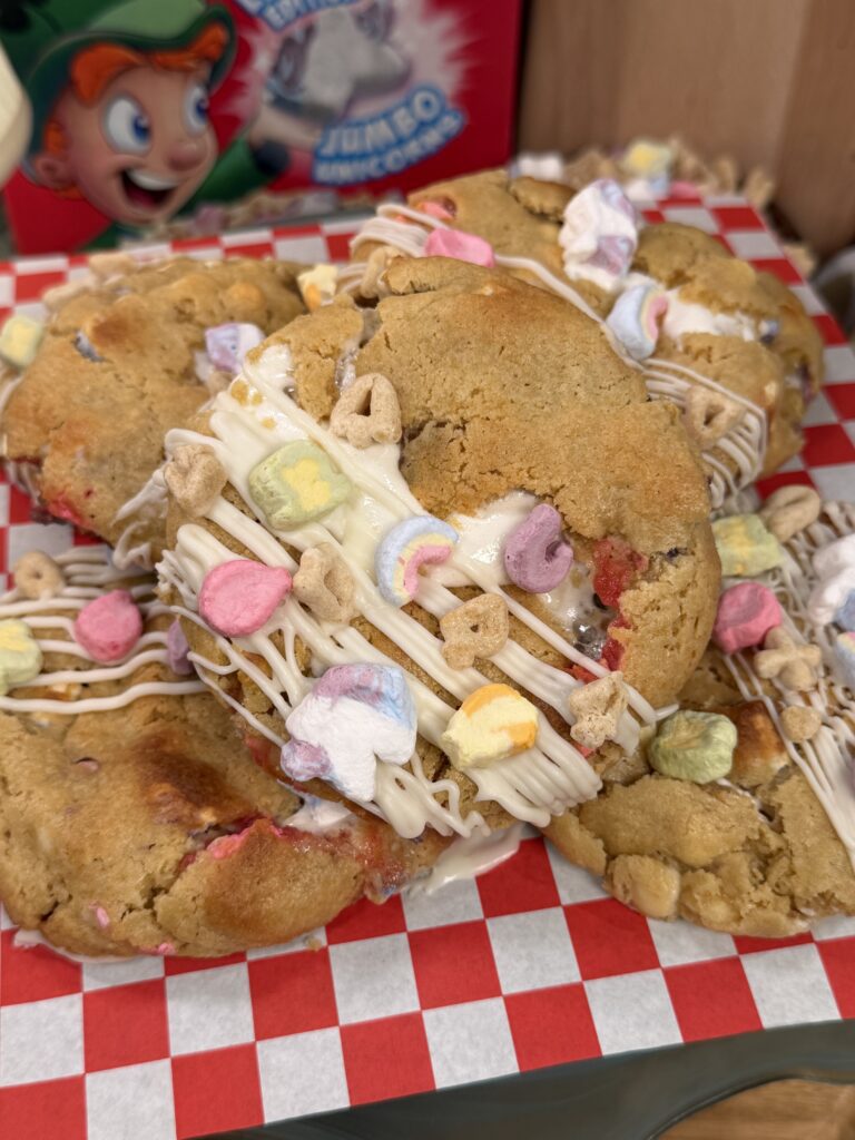Gooey Lucky Charms Sugar Cookies
