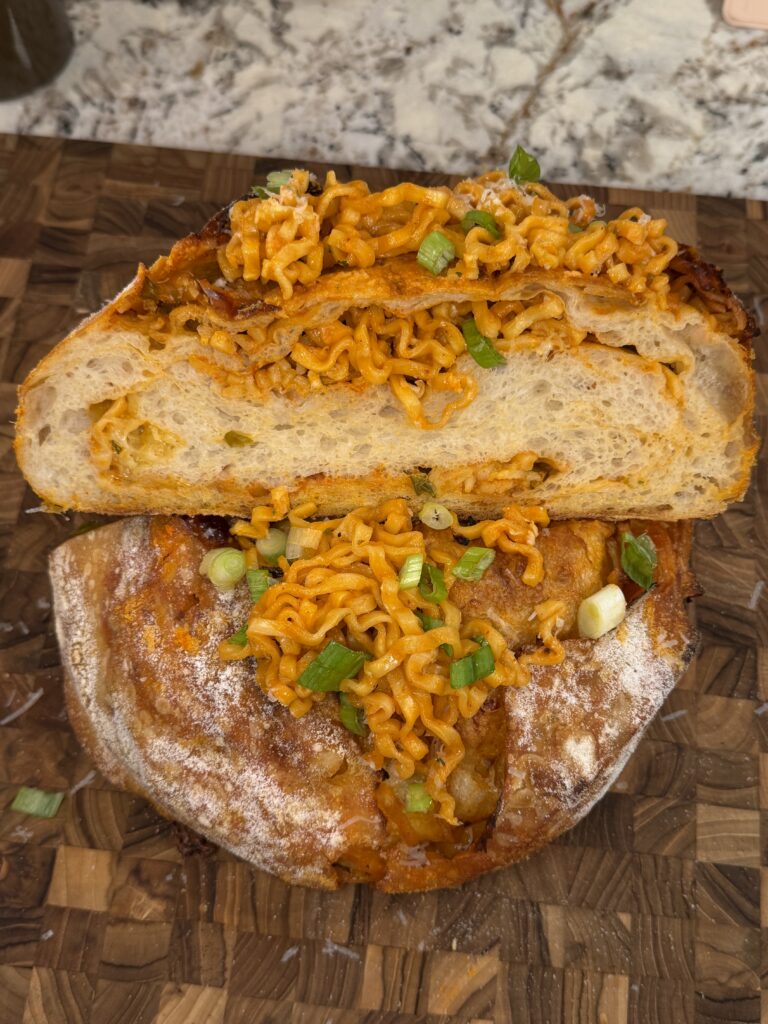 Buldak Carbonara Ramen Sourdough