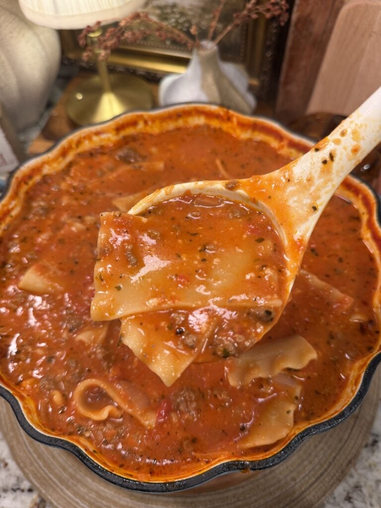 Easy Lasagna Soup