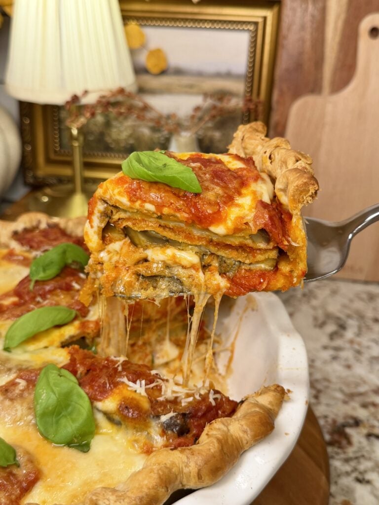 Eggplant Parmesan Pie